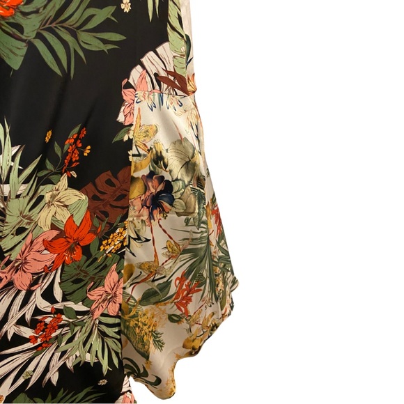 VIOLET RUBY sleeveless TROPICAL FLORAL maxi dress, contrasting, M-L - Picture 3 of 9